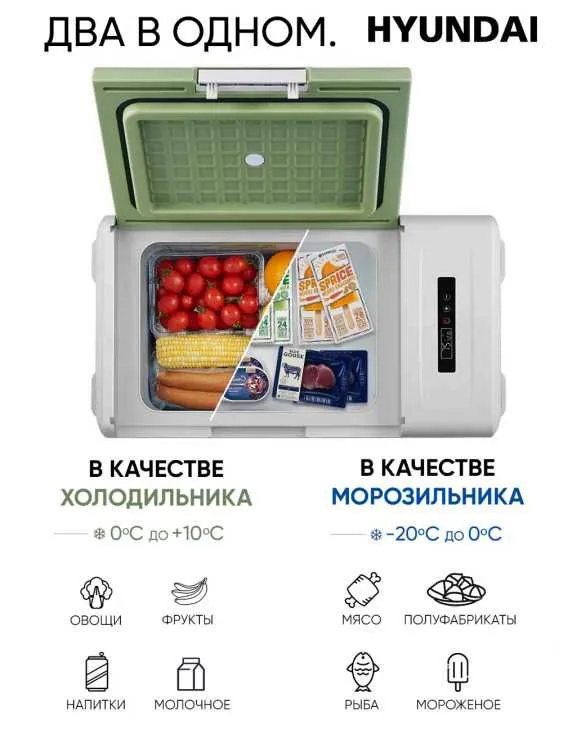 Автомобильный холодильник компрессорный HYUNDAI — фото 7 Автомобильный холодильник компрессорный HYUNDAI — фото 7