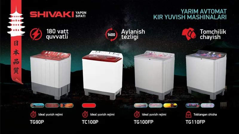 Shivaki kir yuvish mashinasi
