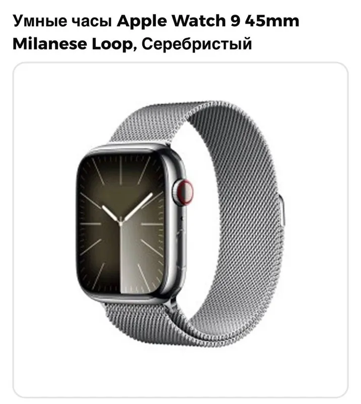 Apple watch 9/45mm Milanese Loop kumushrang 1