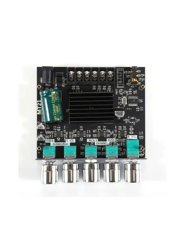 Усилитель звука, колонок, мощности 2.1, 100Вт, Bluetooth, ZK-MT21 — фото 5