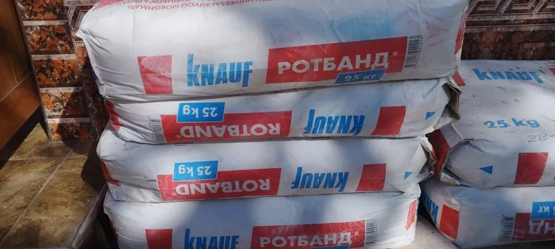 Продается ROTBAND KNAUF 6-мешков после ремонта осталось.