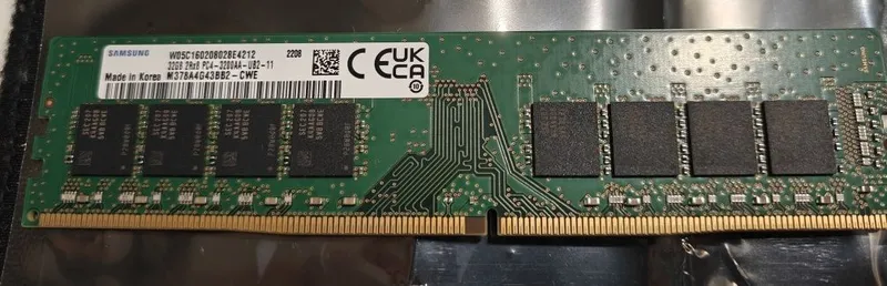 Samsung 32gb 3200Mhz DDR4