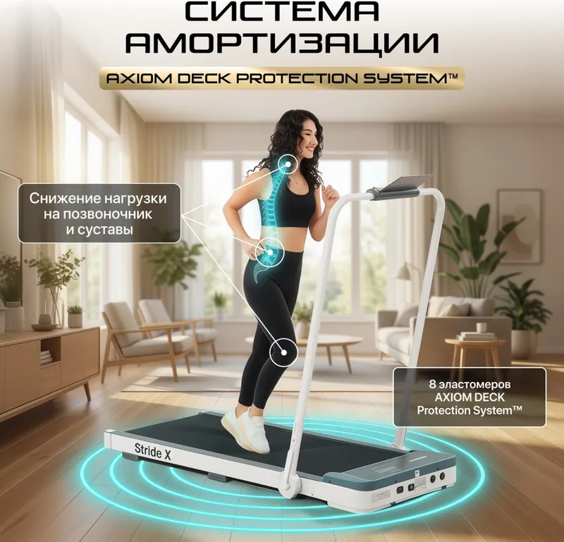 Беговая дорожка Genau New Stride X White — фото 9