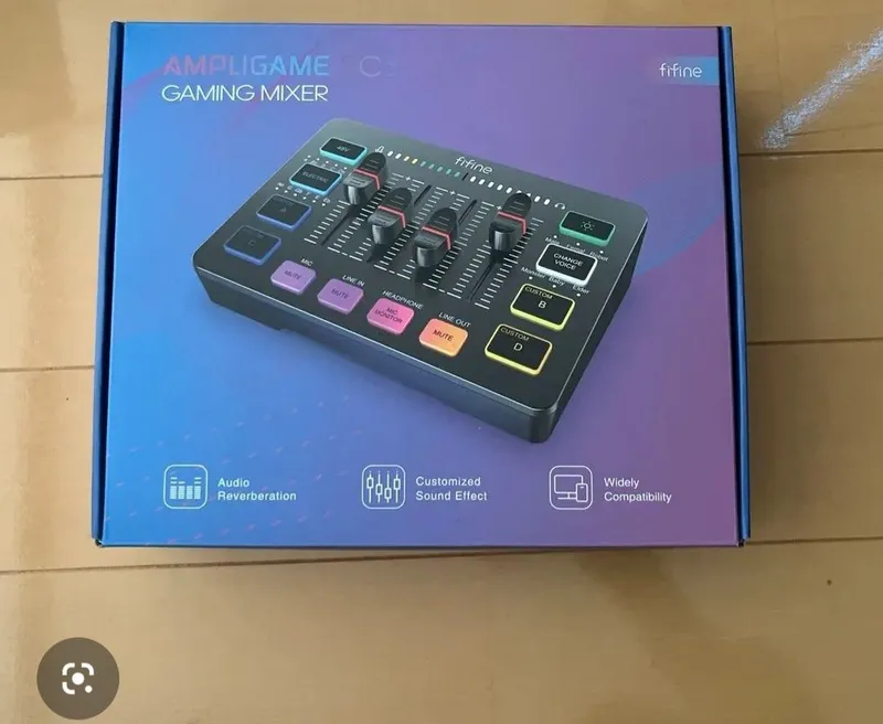 Fifine Gaming Mixer SC3 микшер микрофон