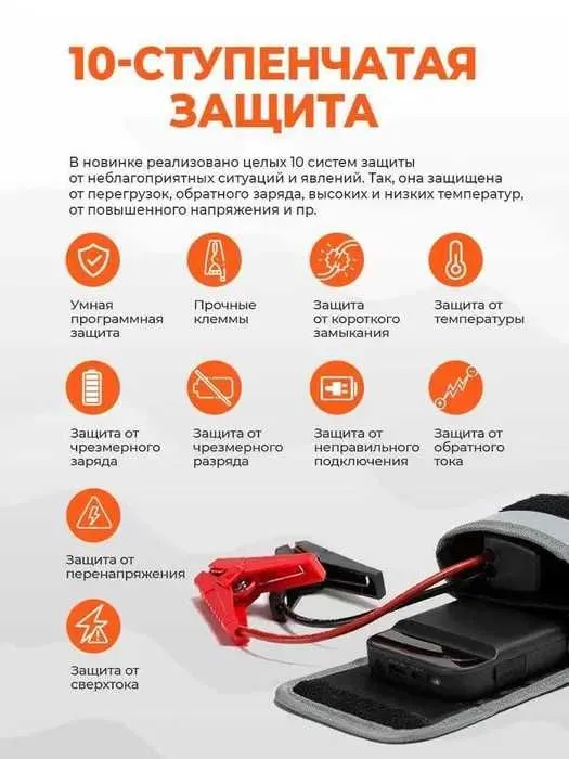 Пуско-зарядное устройство 70mai Jump Starter Midrive PS01 — фото 1 Пуско-зарядное устройство 70mai Jump Starter Midrive PS01 — фото 1
