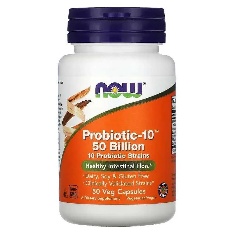 NOW Foods Probiotic-10 Probiotic - 10 пробиотик-10 Probiotik - 10 — фото 2