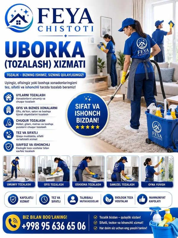UY toalash hizmati 3 UY toalash hizmati 3