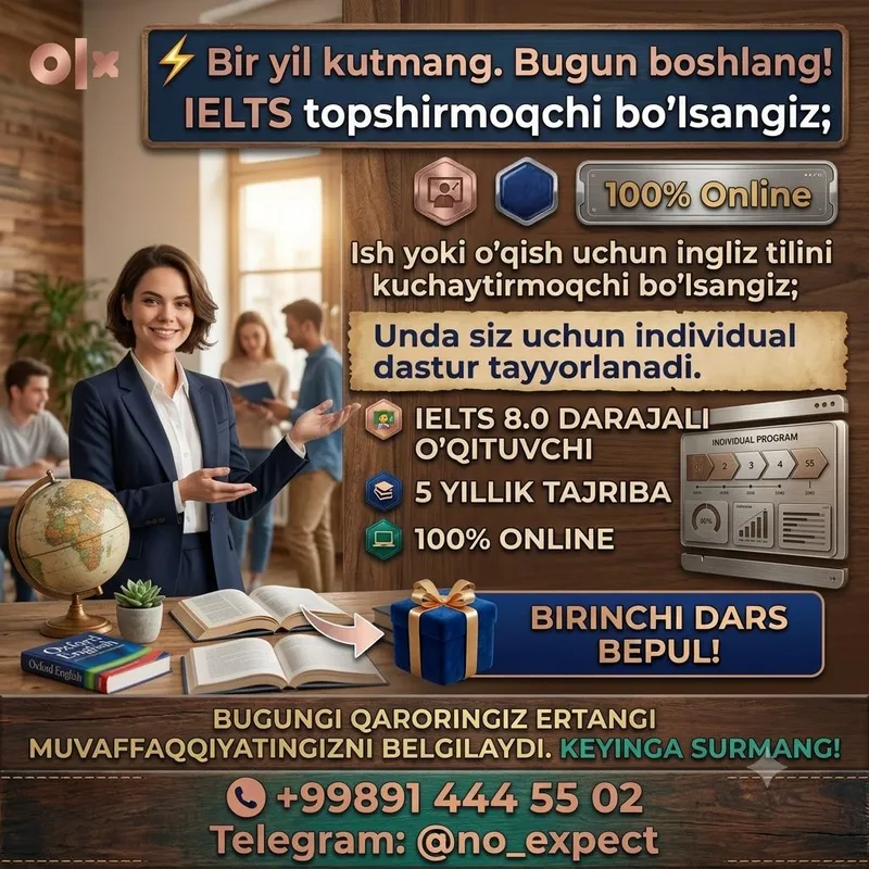 Online ingliz tili darslari Online ingliz tili darslari