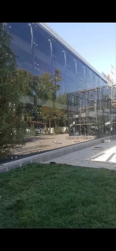 Витраж, 10 мм колёное стекло, стекло фасад 3