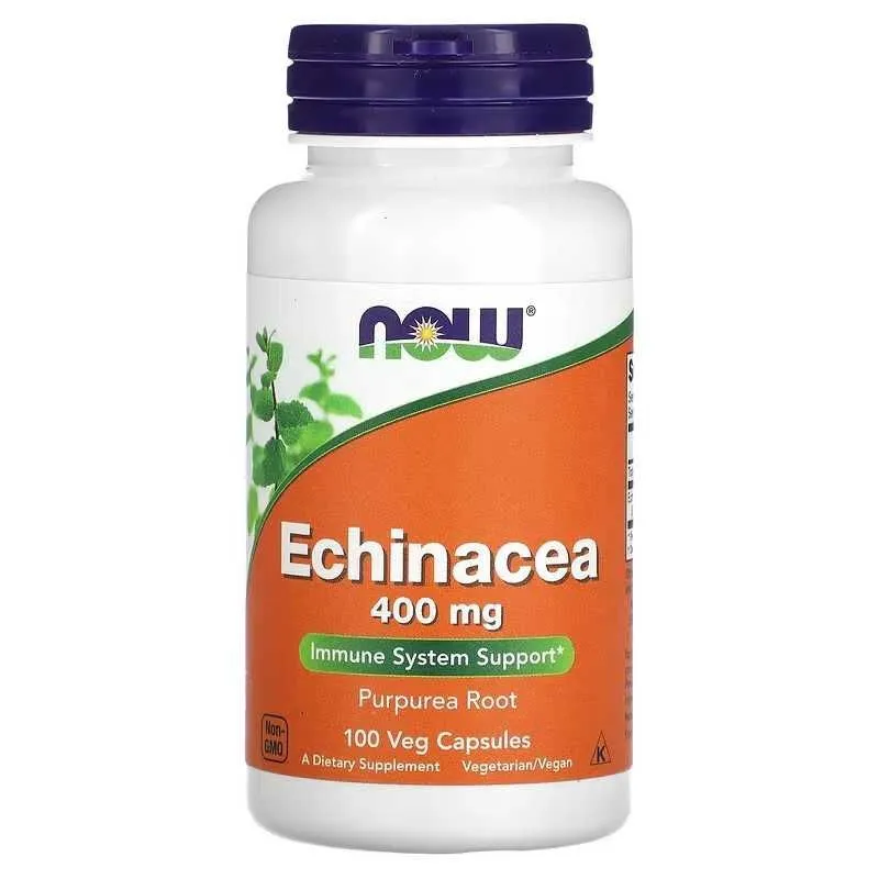 NOW Foods Echinacea эхинацея 400 мг — фото 1