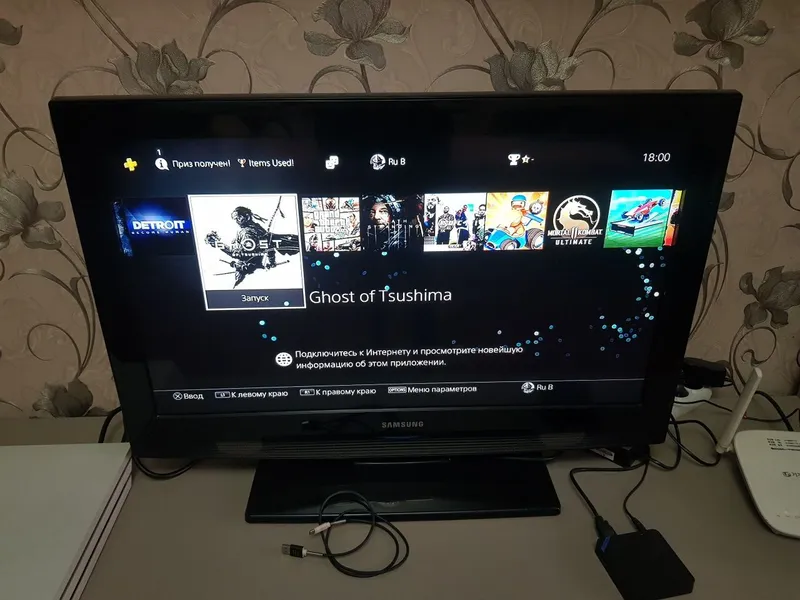 PS4 pro белого цвета 1 TB — фото 5