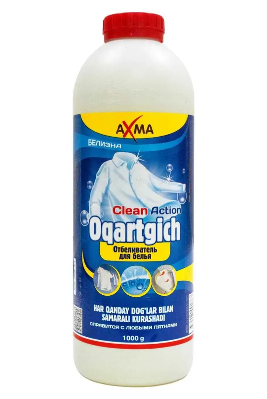 Бытовая химия, AXMA хлорный отбеливатель – белизна cleanaction, 5 кг