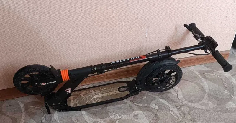 Премиум самокат Scooter Urban с ручным тормозом + скейтборд в подарок — фото 4