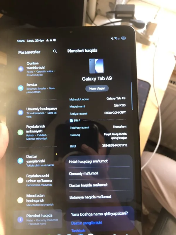 Samsung Tap A9 planshet 1