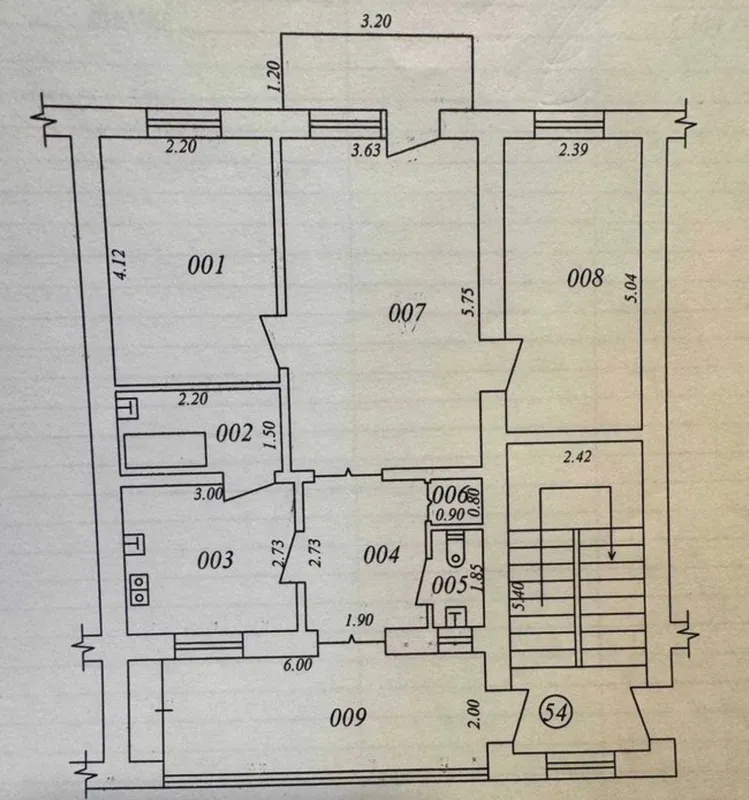 73 m² 3 xonali kvartira sotiladi, 3/5, ta’mirsiz (Yakkasaroy, Bratskiye) 1