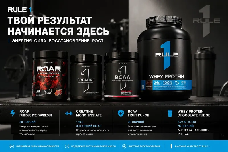 Whey Protein, ROAR Furious, Creatine Monohydrate, BCAA Fruit Punch
