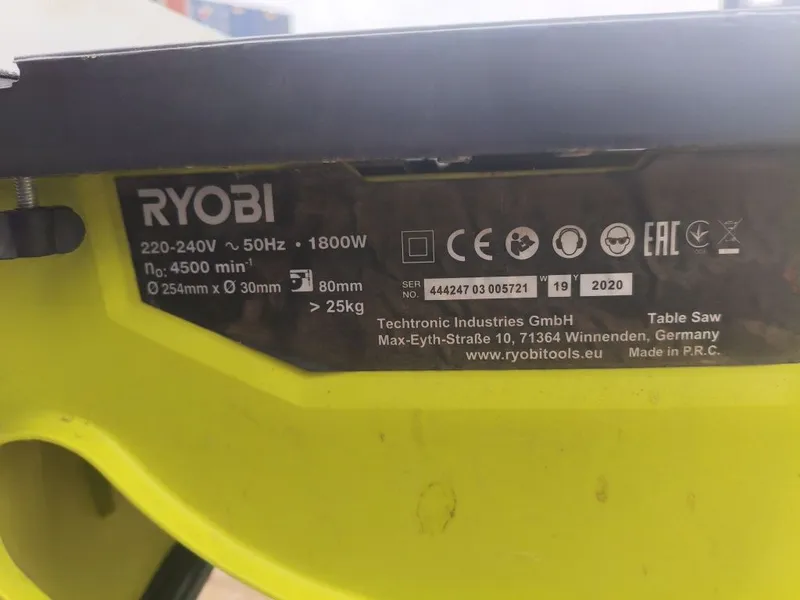 Распиловочный станок Ryobi 1800-EF б/у — фото 5