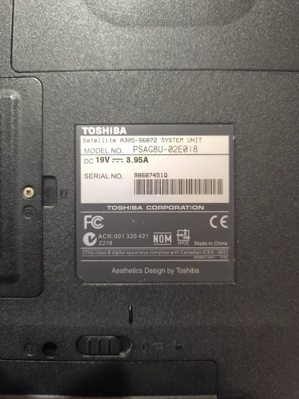 Ноутбук Toshiba Satellite A305 — фото 2