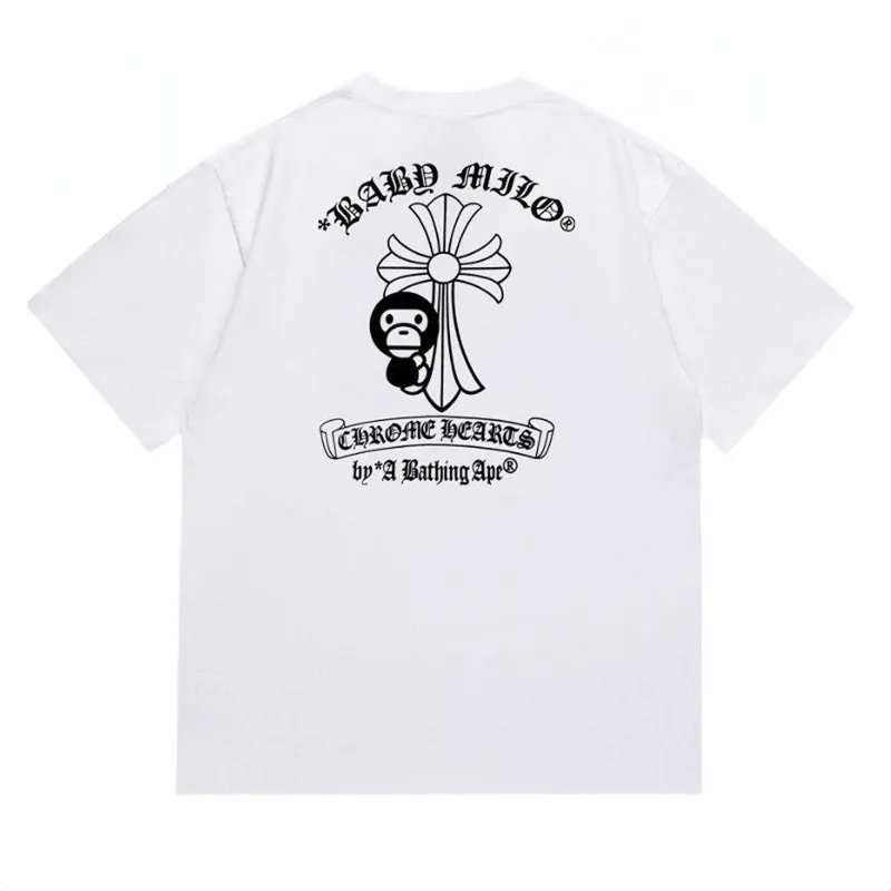 Оверсайз-футболка Chrome Hearts x A Bathing Ape (BAPE) — фото 1