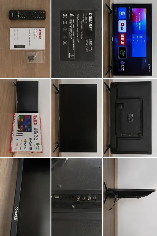 Smart Tv 32//// DOMASSI LED TV 32" (модель 32-Q321)