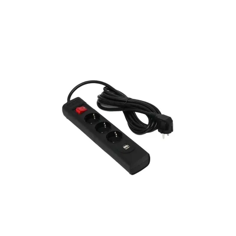 Сетевой фильтр Huntkey / SGA407 / Черный / 3м / 10 А / 3 шт. 2 Сетевой фильтр Huntkey / SGA407 / Черный / 3м / 10 А / 3 шт. 2