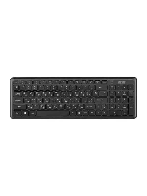 Беспроводная клавиатура KS230 (slim-дизайн), USB, 12 мультимедийных клавиш, многоязычная раскладка