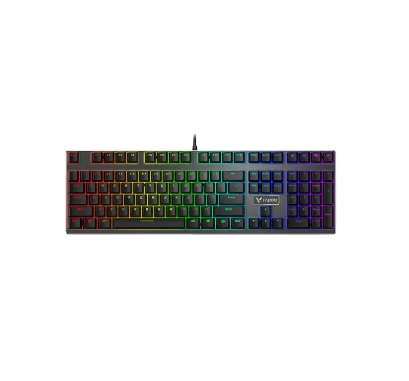 ; Механическая Клавиатура GAMING KEYBOARD RAPOO V700 RGB ALLOY Black 1