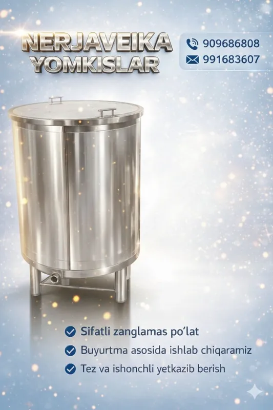 Nerjaveyka yomkis (bak) ishlab chiqaramiz | Istalgan o‘lchamda 6 Nerjaveyka yomkis (bak) ishlab chiqaramiz | Istalgan o‘lchamda 6