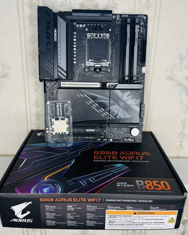 Aorus b850 + Ryzen 9 9900x3d 1 Aorus b850 + Ryzen 9 9900x3d 1