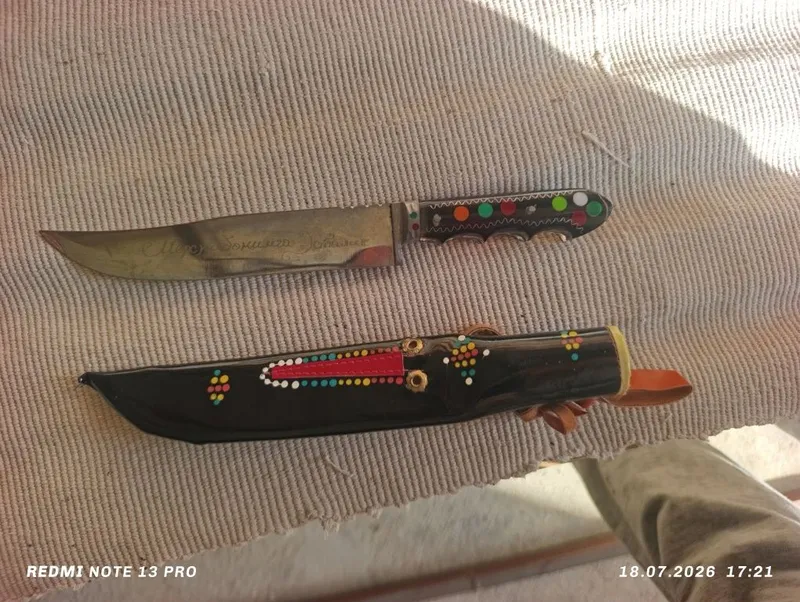 Qo'l ishi pichoq | Zanglamaydigan po'lat | Charm qinli | Sifatli 2