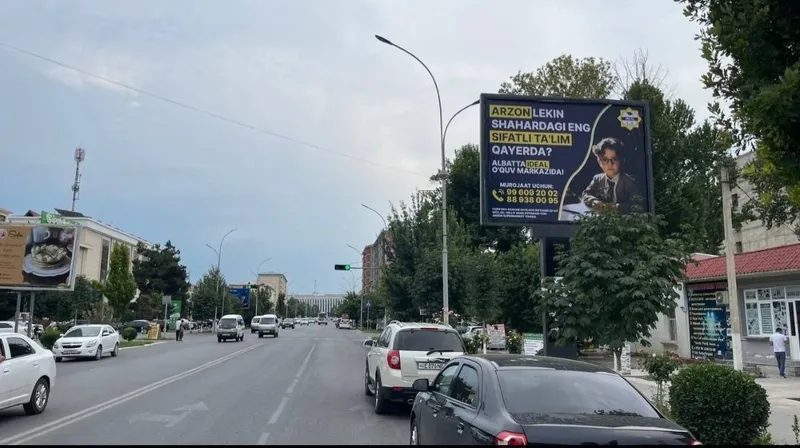 Toshkentda bilbordda reklama / Реклама на билбордах/Тошкентда билборд — фото 1