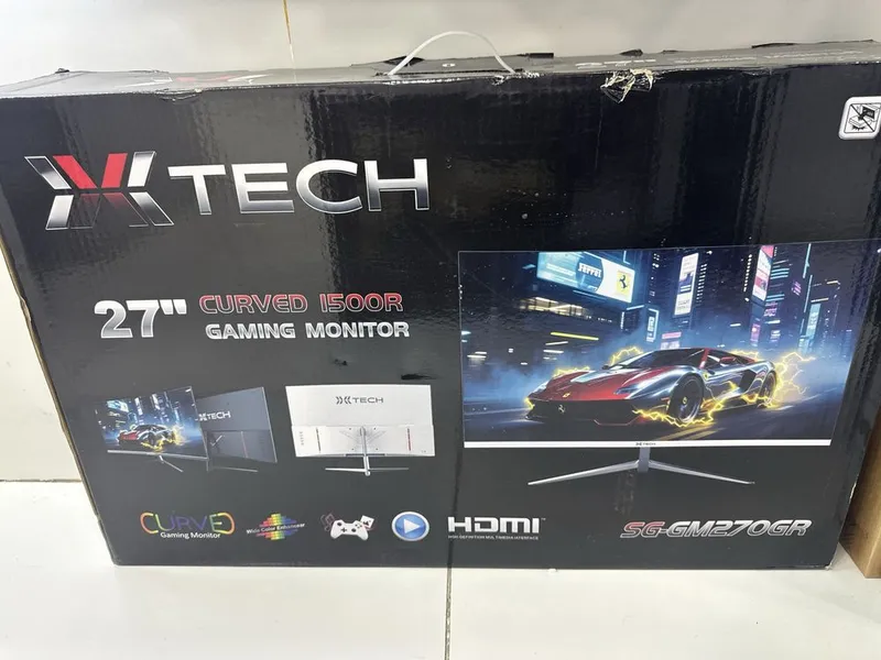 Monitor Xtech 27 inch Curved 180Hz Black — фото 1
