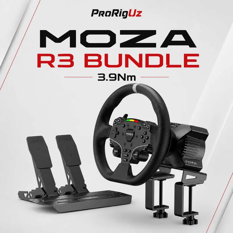 Moza R3 Bundle Игровой руль комплект DD база 3.9 Nm simulator