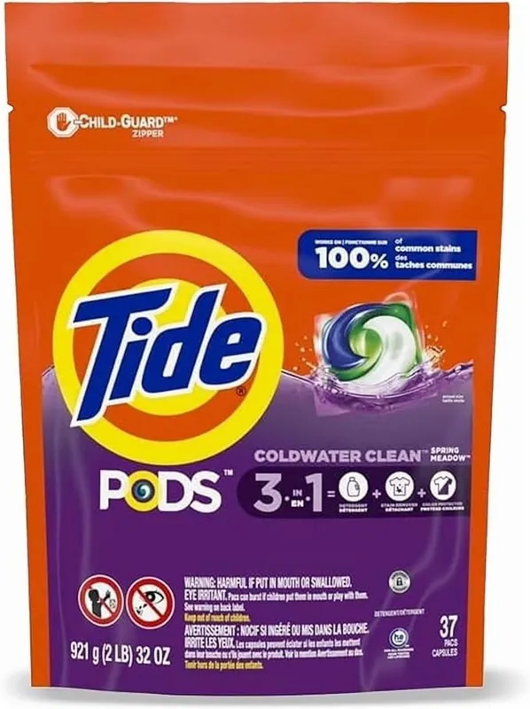 Капсулы для Стирки Tide США аромат Весенний луг 39шт 2 Капсулы для Стирки Tide США аромат Весенний луг 39шт 2
