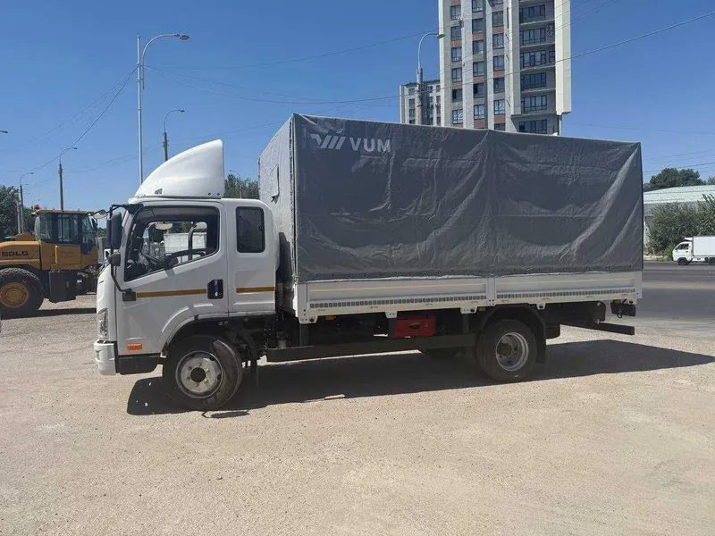 Автофургон бортовой с тентом FAW Tiger V, (28,2 м³) — фото 1 Автофургон бортовой с тентом FAW Tiger V, (28,2 м³) — фото 1