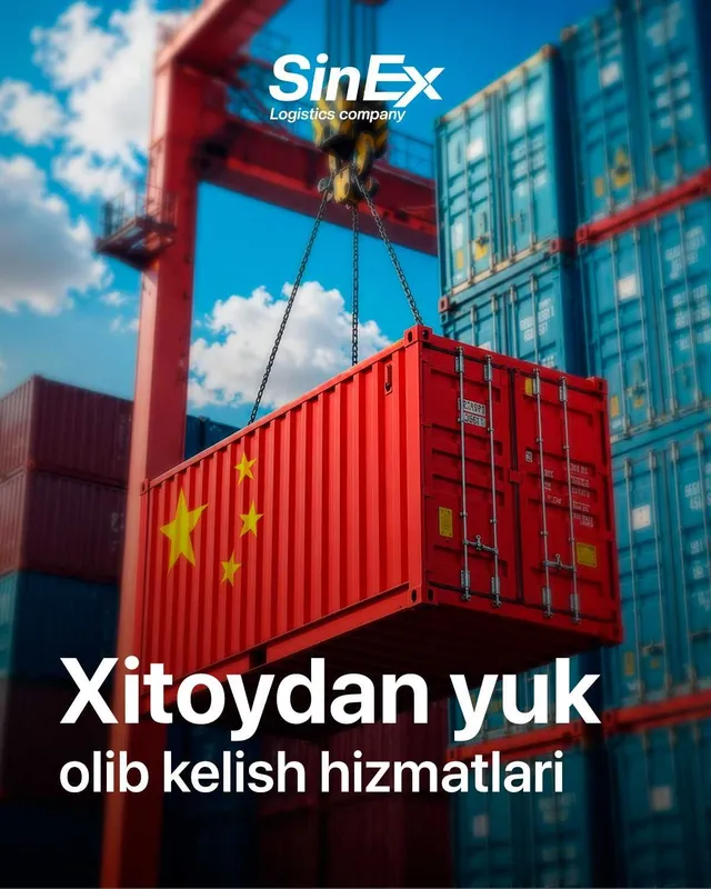 Xitoydan O'zbekistonga Konteyner Orqali Yuklaringizni Yetkazib beramiz