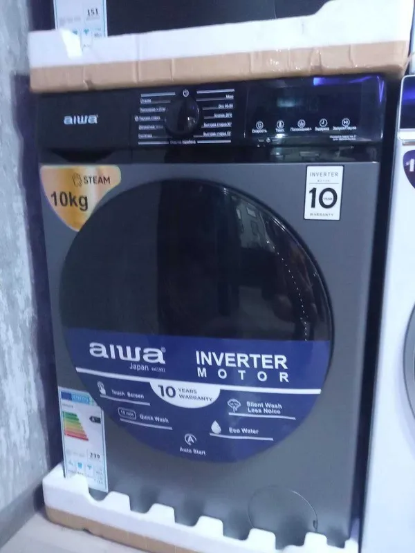Стиральная машина AIWA-100 В ПОДАРОК при покупке мощный утюг от Bosch — фото 1