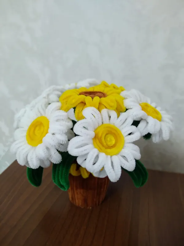 Цветы из синельной проволоки