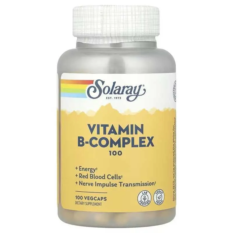 Solaray Vitamin B-Complex Комплекс витаминов группы B 100 — фото 4
