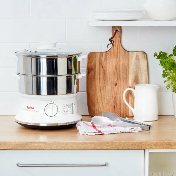 Пароварка Tefal VC1451, 2 корзины, нержавеющая сталь, 6 л — фото 2