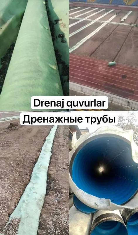 Дренажная гофрированная труба. Дренаж труба гофра. ЗАВОД ! — фото 1
