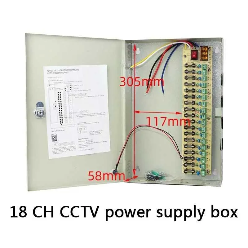 Блок питания CCTV Power Supply 12V20A S18CH-250-12 — фото 2