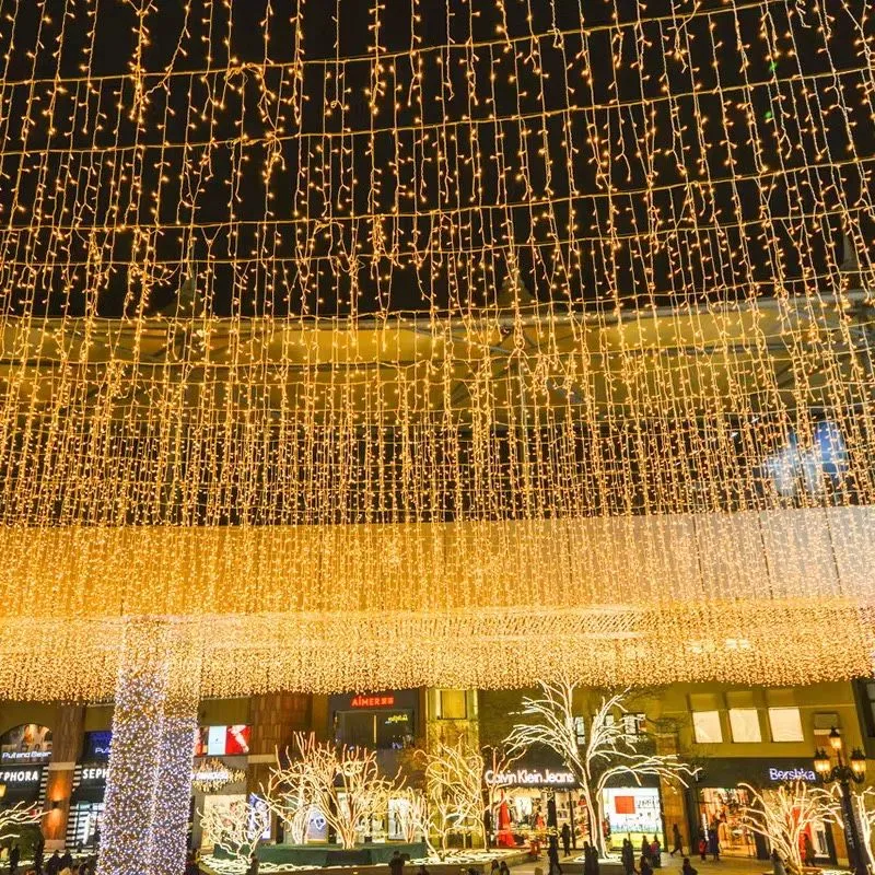 Уличная гирлянда бахрома — фото 1