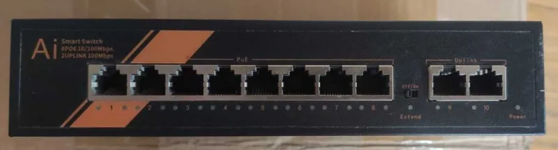 8+2 PoE Switch+2 UPLINK 10/100