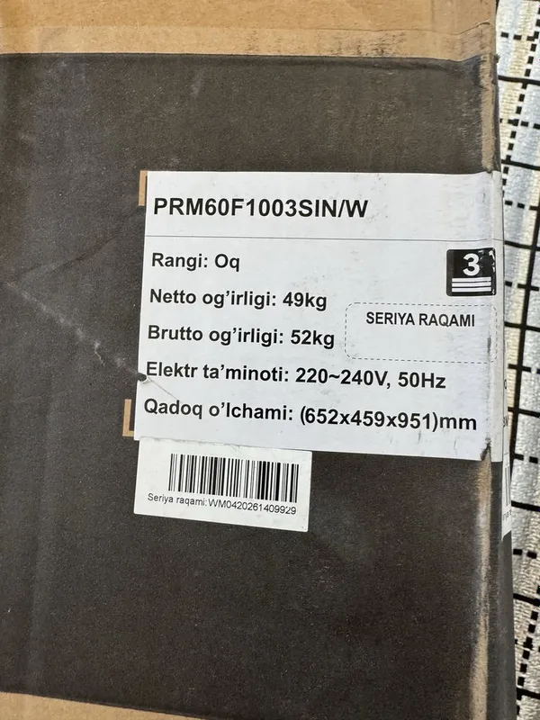 Premier PRM60F1003SIN-G kir mashina avtomat 6 kg 2 Premier PRM60F1003SIN-G kir mashina avtomat 6 kg 2