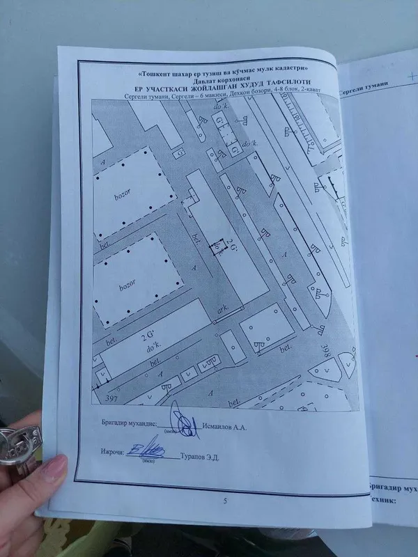 Продаётся помещение.Сергели дехкан базар.Магазин.На 2ом этаже.Кадастр — фото 5