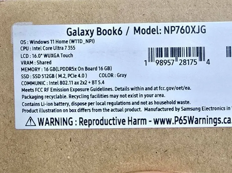 Samsung Galaxy Book 6/16 2 Samsung Galaxy Book 6/16 2