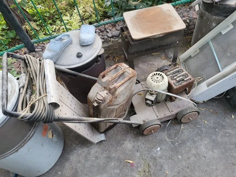 Газонокосилка самодельная.