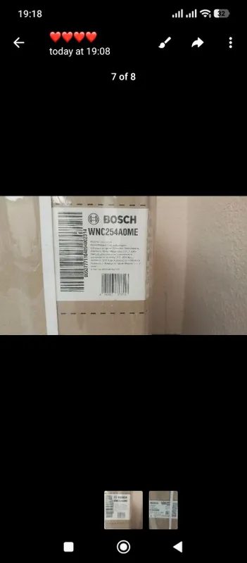 Bosch WNC254A0ME (quritish funksiyali 10.5/6 kg kir yuvish mashina — фото 2