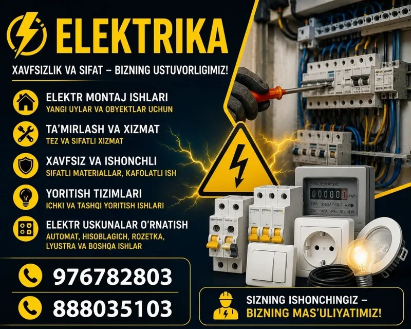 Toshkent shahar buylab elektirik xizmati Toshkent shahar buylab elektirik xizmati